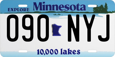 MN license plate 090NYJ