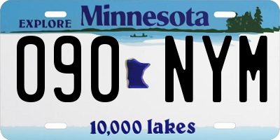 MN license plate 090NYM