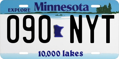 MN license plate 090NYT
