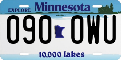 MN license plate 090OWU