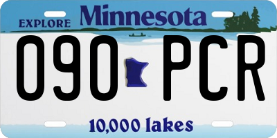 MN license plate 090PCR