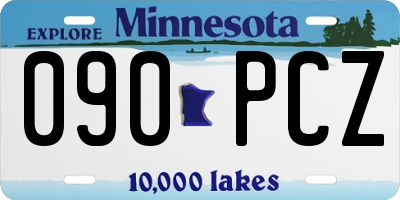 MN license plate 090PCZ