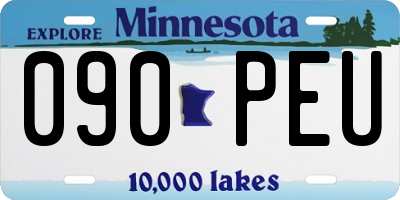 MN license plate 090PEU