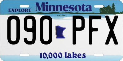 MN license plate 090PFX