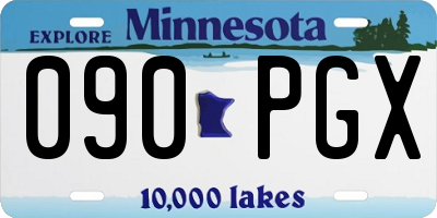 MN license plate 090PGX