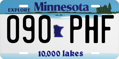 MN license plate 090PHF