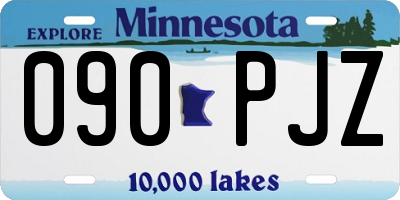 MN license plate 090PJZ