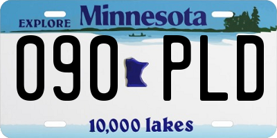 MN license plate 090PLD