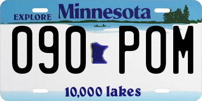 MN license plate 090POM