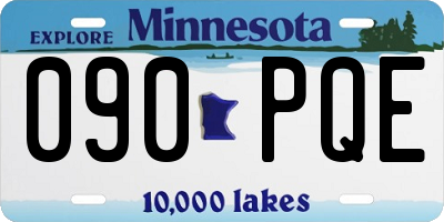 MN license plate 090PQE