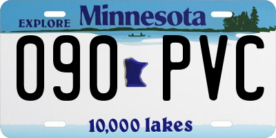 MN license plate 090PVC