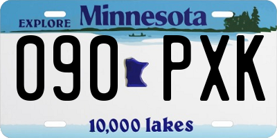 MN license plate 090PXK