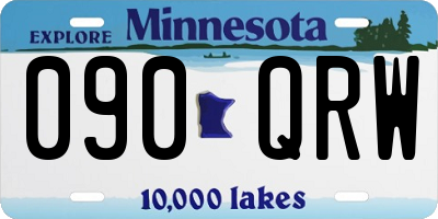 MN license plate 090QRW