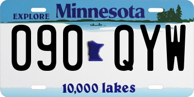 MN license plate 090QYW
