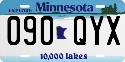 MN license plate 090QYX