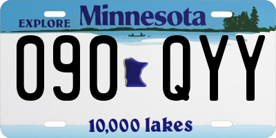 MN license plate 090QYY