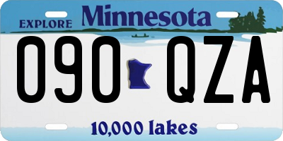 MN license plate 090QZA