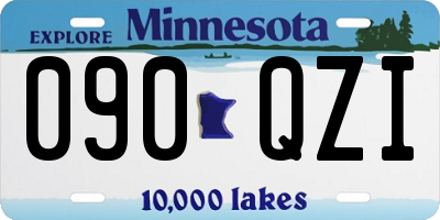 MN license plate 090QZI