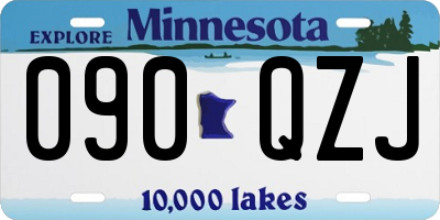 MN license plate 090QZJ