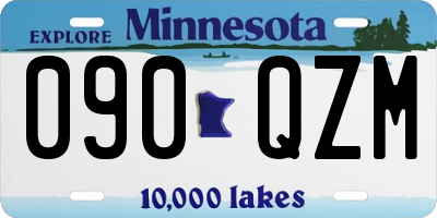 MN license plate 090QZM
