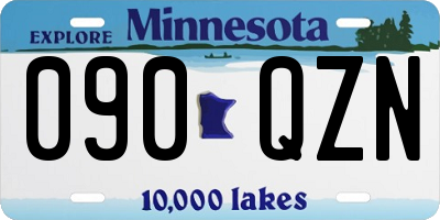 MN license plate 090QZN