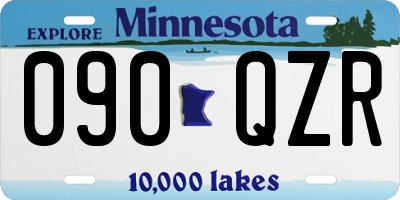 MN license plate 090QZR
