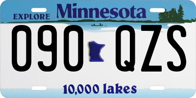 MN license plate 090QZS
