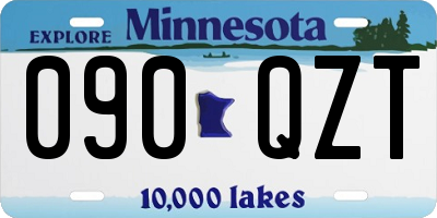 MN license plate 090QZT
