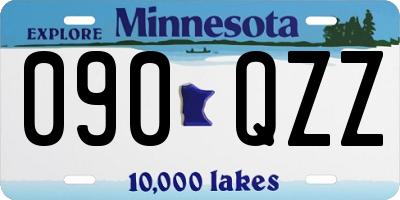 MN license plate 090QZZ