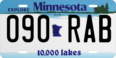 MN license plate 090RAB