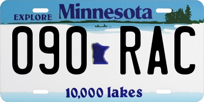 MN license plate 090RAC