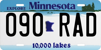 MN license plate 090RAD