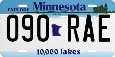 MN license plate 090RAE