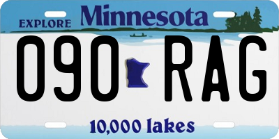 MN license plate 090RAG