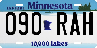 MN license plate 090RAH