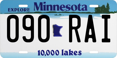 MN license plate 090RAI