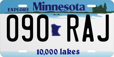 MN license plate 090RAJ