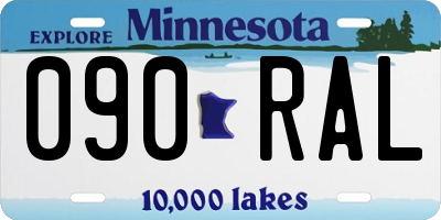 MN license plate 090RAL