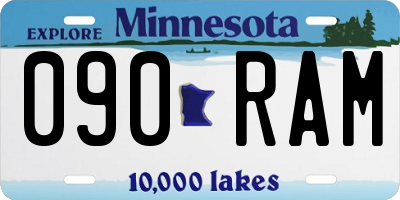 MN license plate 090RAM
