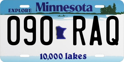 MN license plate 090RAQ