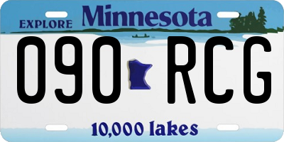 MN license plate 090RCG
