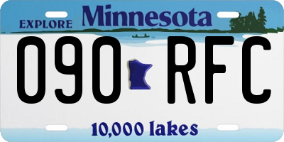 MN license plate 090RFC