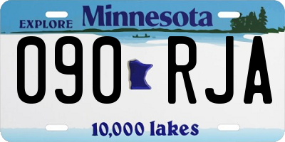 MN license plate 090RJA