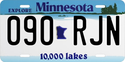 MN license plate 090RJN