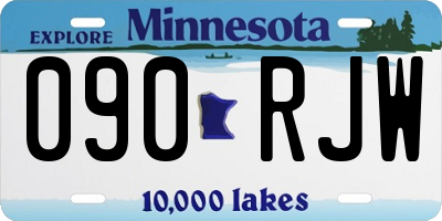 MN license plate 090RJW