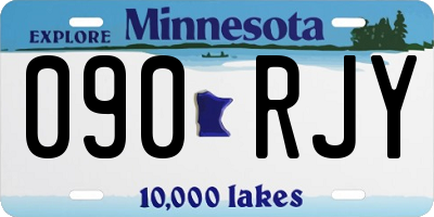 MN license plate 090RJY
