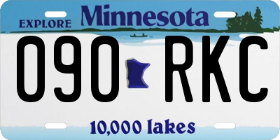 MN license plate 090RKC