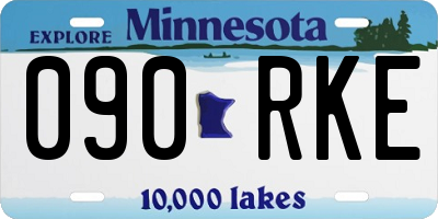 MN license plate 090RKE
