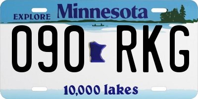 MN license plate 090RKG
