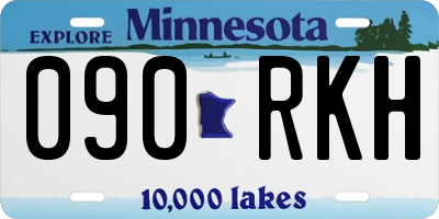 MN license plate 090RKH